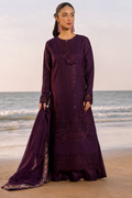 Women’s Royal Purple Embroidered Lawn Suit