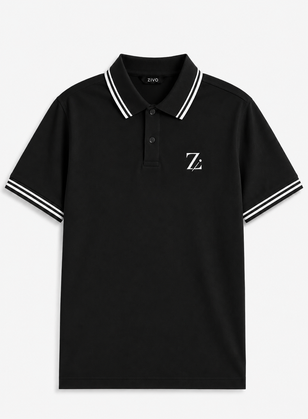 Men's Tipped Collar Polo Shirt