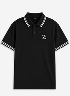 Men's Tipped Collar Polo Shirt