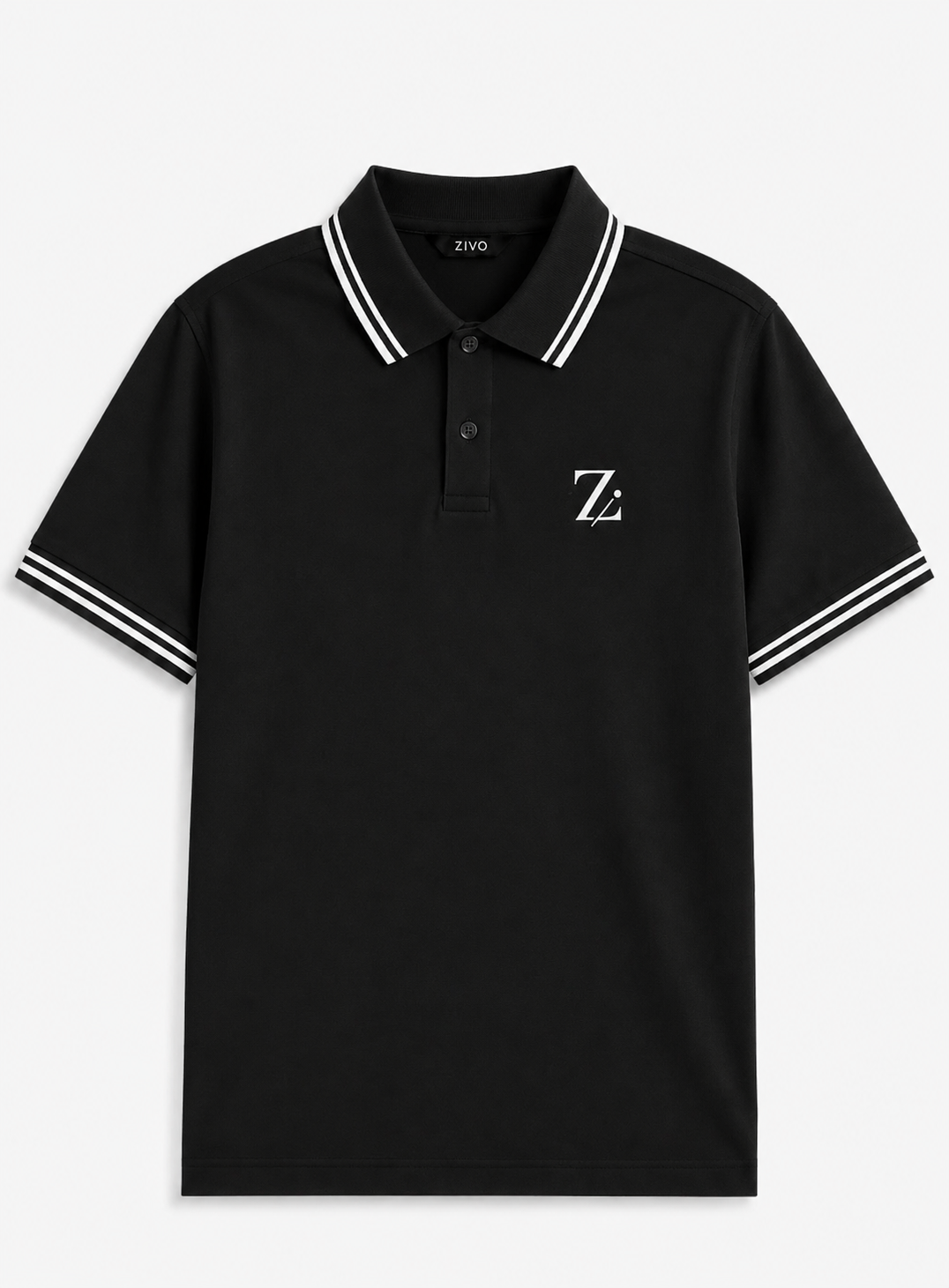 Men's Tipped Collar Polo Shirt