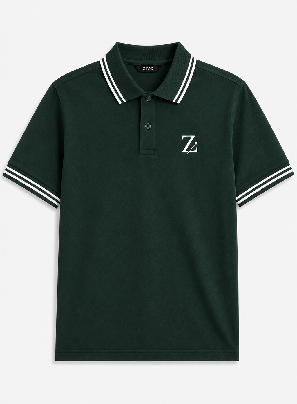 Men's Tipped Collar Polo Shirt