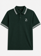 Men's Tipped Collar Polo Shirt