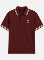 Men's Tipped Collar Polo Shirt
