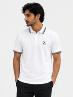 Men's Tipped Collar Polo Shirt